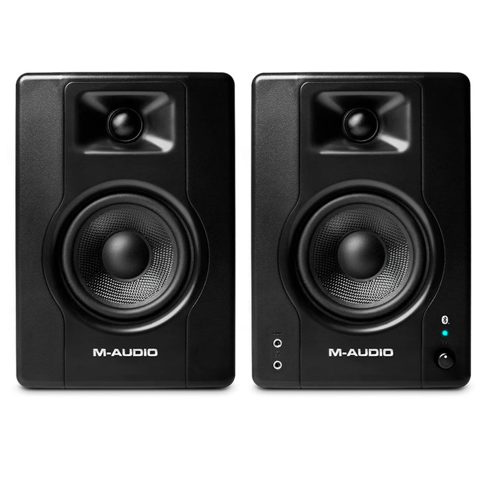 M-Audio BX4 D4 BT Powered Studio Monitors Speakers 4.5inch w/ Bluetooth (Pair) (46/BX4D4BT) - Gsus4