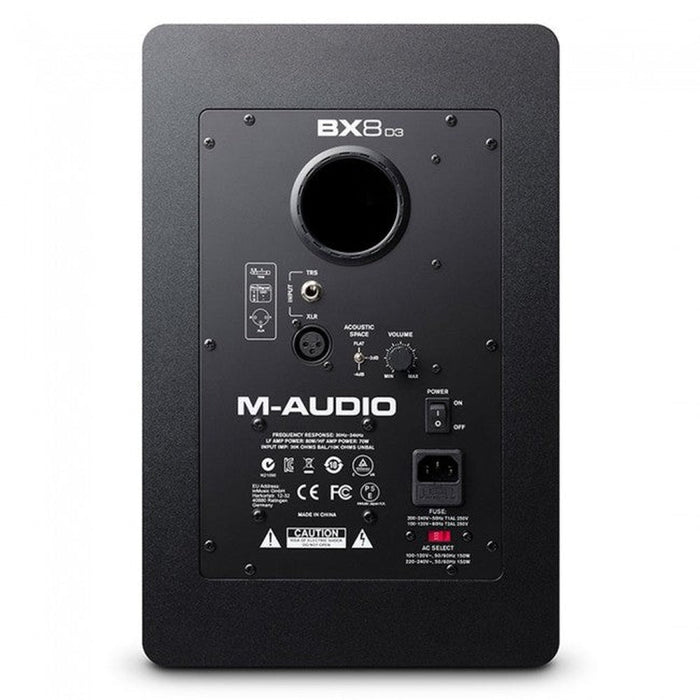 M-Audio BX8 D3 Powered Studio Monitors Speakers 8Inch (Single) (46/BX8D3) - Gsus4