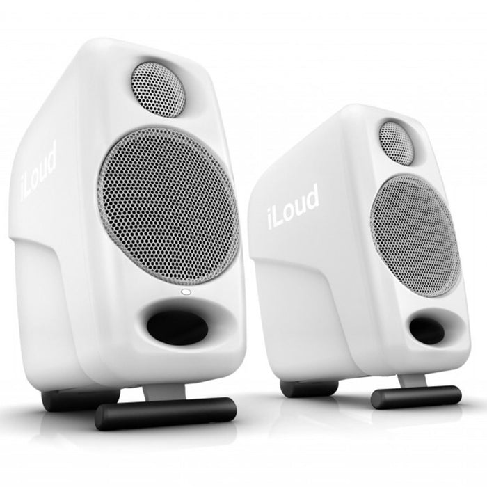 IK Multimedia | iLoud Micro Monitor | PAIR | 25W Powered Reference Speakers | White