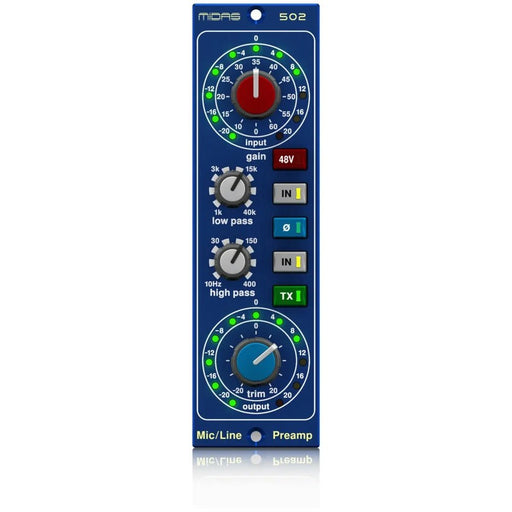 Midas 502 Microphone Preamplifier (500 Series)