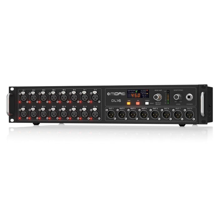 Midas DL16 16-In/8-Out Stage Box w/ 16x Midas Mic Pres, Ultranet & ADAT Interfaces (453022) - Gsus4