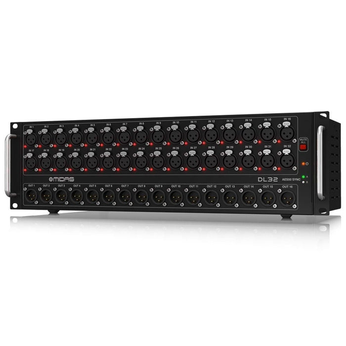 Midas DL32 32-In/16-Out Stage Box w/ 32x Midas Mic Pres, Ultranet & ADAT Interfaces (453023) - Gsus4