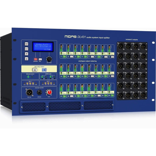 Midas DL431 24-Input / 72-Output Stage Box w/ 24x Microphone Splitter (453046) - Gsus4