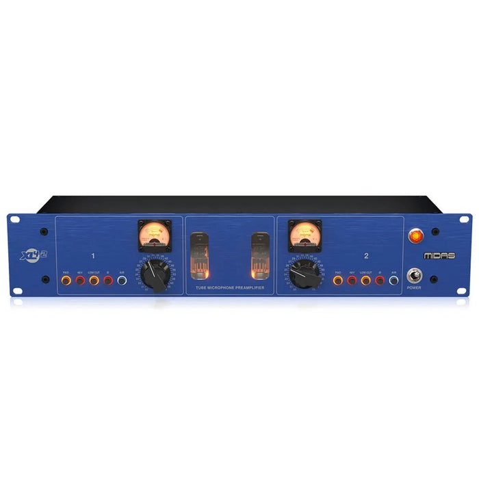 Midas XL4-2 2-Channel Vacuum Tube Microphone Preamplifier w/ Class-A Technology