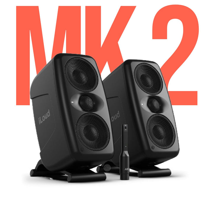 IK Multimedia | iLoud MTM MK2 | PAIR | Compact Hi-Res Monitors | w/ ARC Microphone