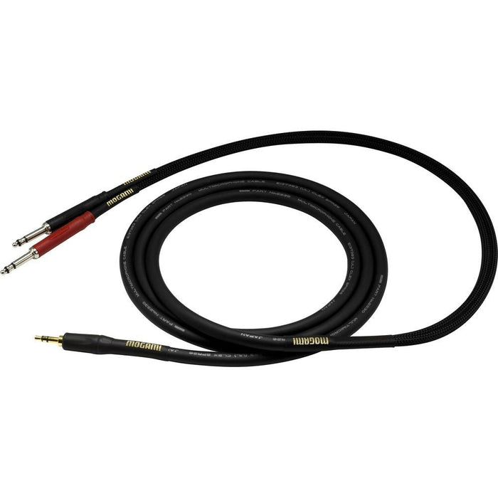 Mogami 3.5mm TRS to Dual 1/4 TS Cable (3ft) (MOG-3.52TS03) - Gsus4