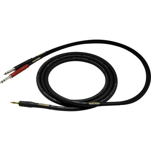 Mogami Gold 3.5mm TRS to Dual 1/4" TS Cable (15ft) (MOG-3.52TS15) - Gsus4