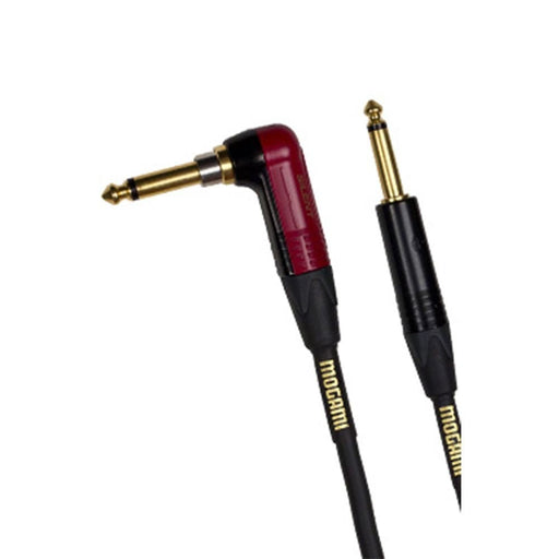 Mogami Gold Instrument Cable Straight to Silent Right - Angle (18ft) (MOG-INSTSS18R) - Gsus4