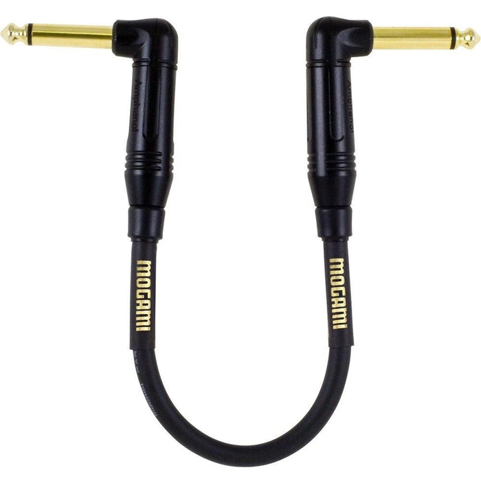 Mog Instrument Mogami Gold Instrument Cable TS Right-Angle to Same (0.5