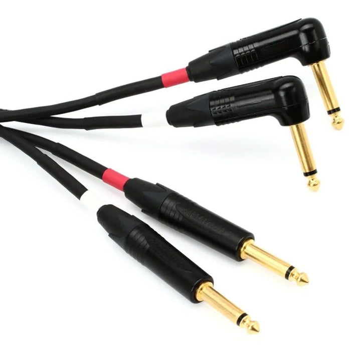 Mogami Gold Stereo Keyboard TS - TS Right - Angled Cable Set (10ft) (MOG-KEYS10R) - Gsus4