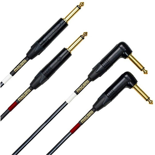 Mogami Gold Stereo Keyboard TS - TS Right - Angled Cable Set (15ft) (MOG-KEYS15R) - Gsus4