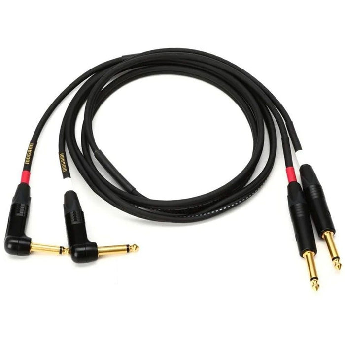 Mogami Gold Stereo Keyboard TS - TS Right - Angled Cable Set (6ft) (MOG-KEYS06R) - Gsus4