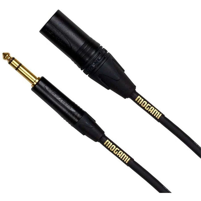 Mogami Gold TRS to XLR Male Balanced Cable (3ft / 0.9M) (MOG-TRSXLRM03) - Gsus4