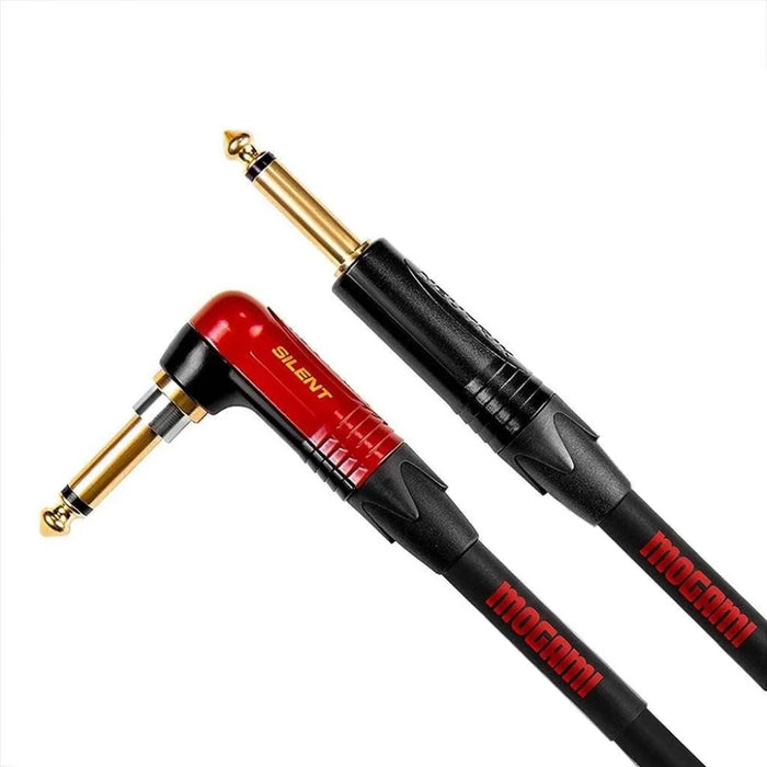 Mogami Overdrive Right-Angle to Straight Guitar Cable w/ Silent Plug (20ft) (MOG-OD20SR) - Gsus4