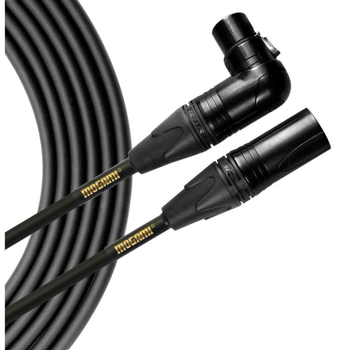Mogami Stage Microphone Cable w/ Right - Angle XLRF (10ft) (MOG-STAGEGOLD10R) - Gsus4