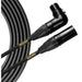 Mogami Stage Microphone Cable w/ Right - Angle XLRF (30ft) (MOG-STAGEGOLD30R) - Gsus4