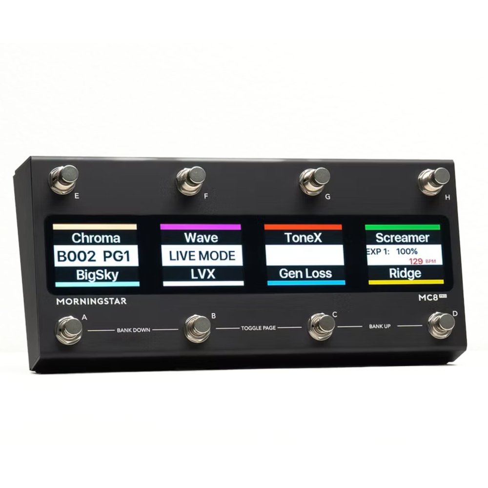 ギター morningstar MC8 PRO mc6 mc4 Morningstar MC8 Pro Next Gen Bluetooth MIDI Foot Controller - Gsus4