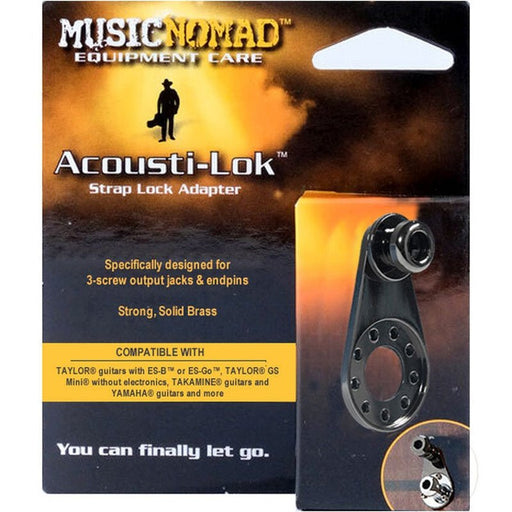 Music Nomad Acousti-Lok Strap Lock Adapter for 3 Screw Output Jacks & End Pins (MN273) - Gsus4