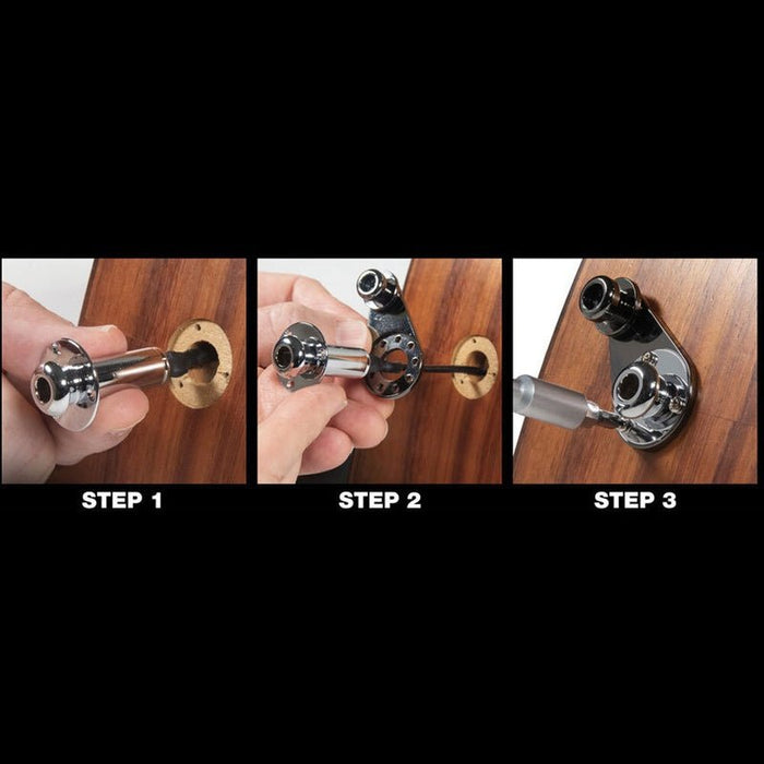 Music Nomad Acousti-Lok Strap Lock Adapter for 3 Screw Output Jacks & End Pins (MN273) - Gsus4