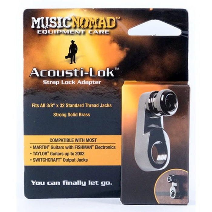 Music Nomad Acousti-Lok Strap Lock Adapter for Standard Output Jacks (MN270) - Gsus4