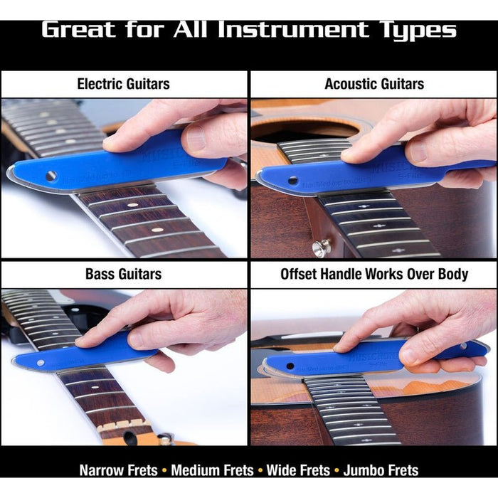 Music Nomad Diamond Coated Safe Zone Guitar Fret Crowning File (S-File) (MN850) - Gsus4