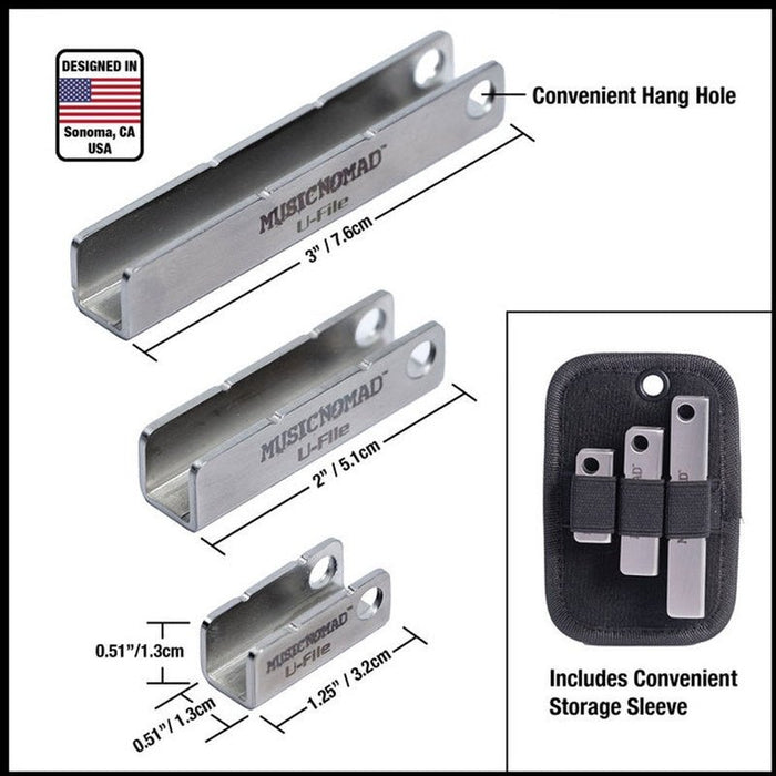 Music Nomad Diamond U-File Fret Levelers (3-pk) (MN813) - Gsus4
