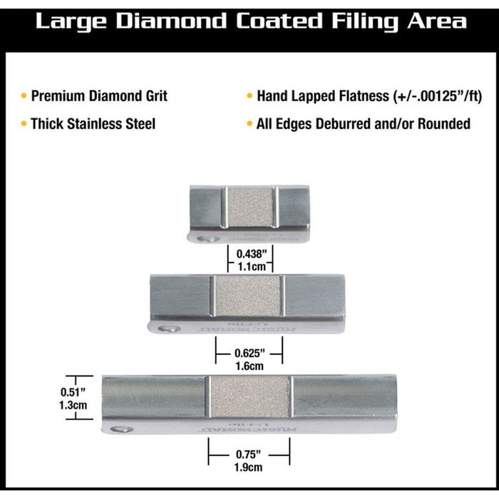 Music Nomad Diamond U-File Fret Levelers (3-pk) (MN813) - Gsus4