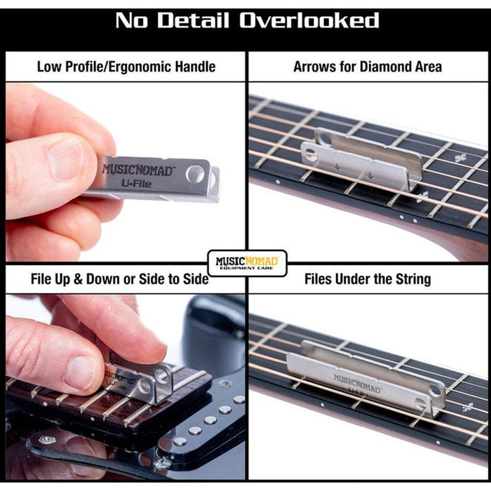 Music Nomad Diamond U-File Fret Levelers (3-pk) (MN813) - Gsus4