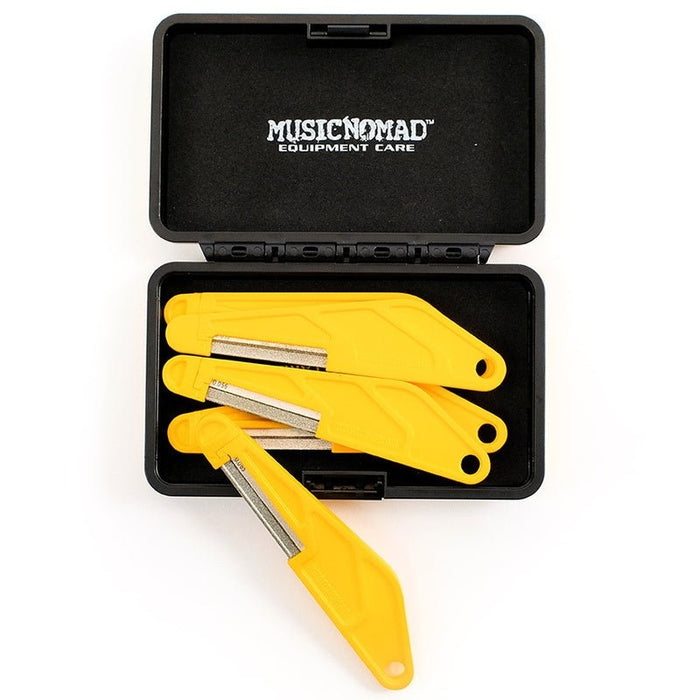 Music Nomad Electric Guitar Diamond Coated Nut File Set -Light/Medium Strings (6-Pce) (MN670) - Gsus4