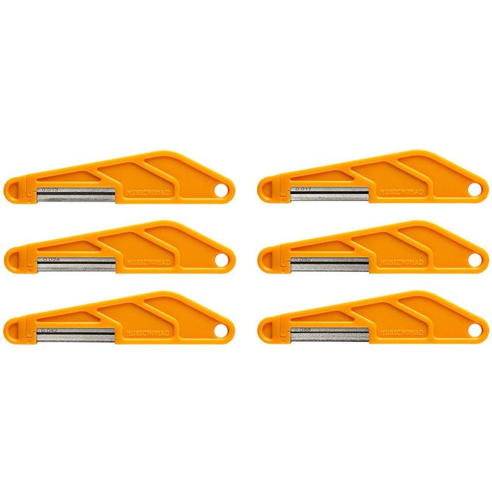Music Nomad Electric Guitar Diamond Coated Nut File Set -Light/Medium Strings (6-Pce) (MN670) - Gsus4