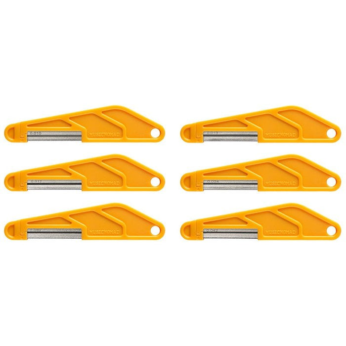 Music Nomad Electric Guitar Diamond Coated Nut File Set - Super Light Strings (6-Pce) (MN667) - Gsus4