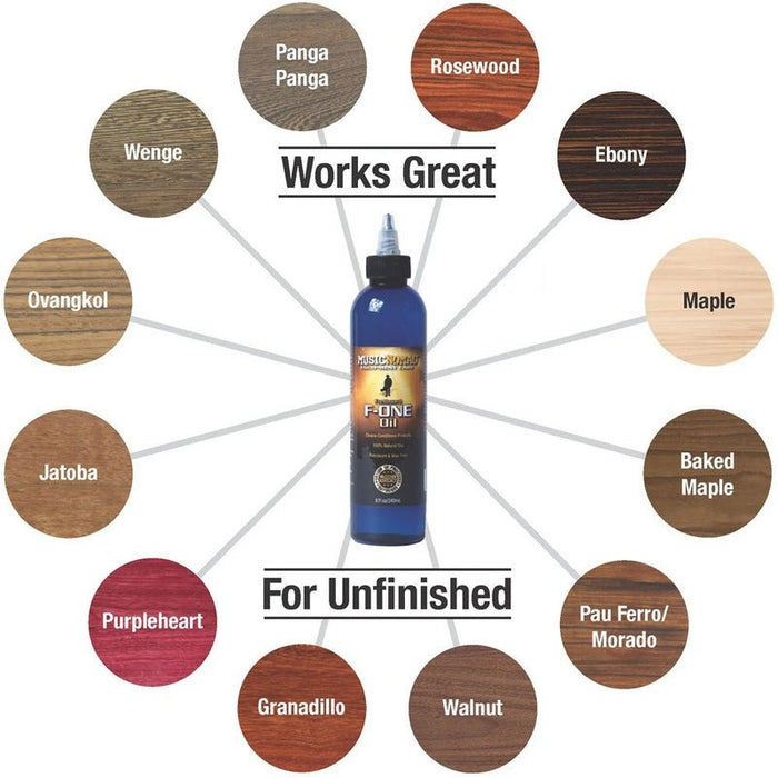 Music Nomad "F-ONE Oil" Fretboard Cleaner & Conditioner - 240ml (MN151) - Gsus4