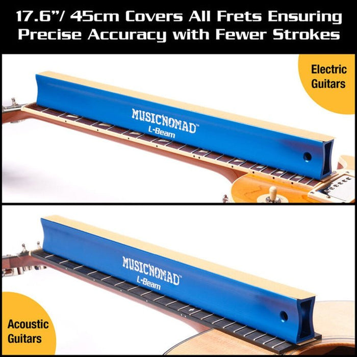 Music Nomad "Fret Leveler" Leveling (L-Beam) 17.6" (45cm) for Acoustic and Electric Guitars (MN811) - Gsus4
