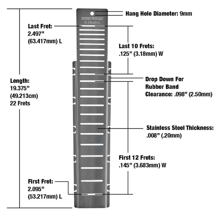 Music Nomad "Fret Shield" Fretboard Protector Guard for Gibson Electric Guitar Fret Scale (MN801) - Gsus4