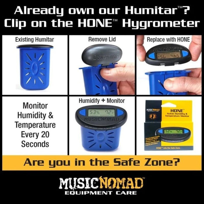 Music Nomad "HONE" Guitar Hygrometer Humidity & Temperature Monitor (MN312) - Gsus4