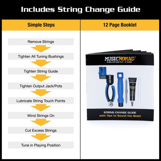 Music Nomad | MN218 | String Change Tool Kit | 6 Piece (MN218) - Gsus4