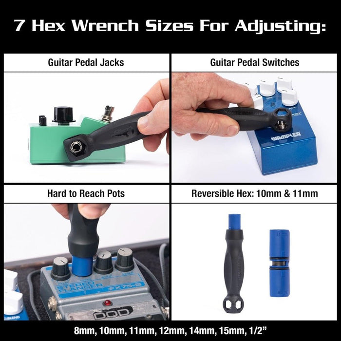 Music Nomad | MN286 | Guitar Pedal Cleaning & Care Kit | w/ Contact Cleaners & Hex Wrench Screw Set (MN286) - Gsus4