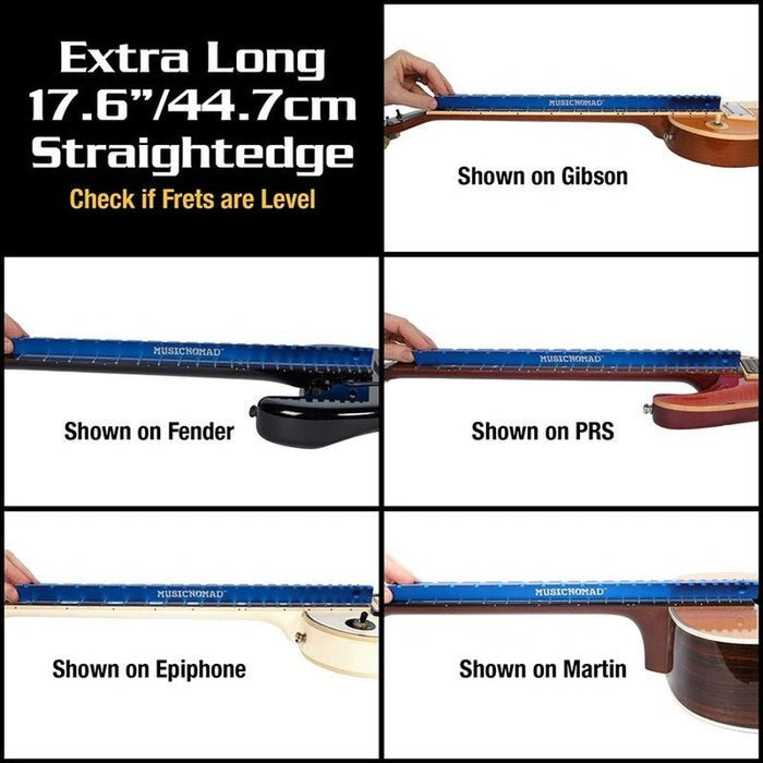 Music Nomad "Tri-Beam" 3 in 1 Dual Notched Straight Edge & Precision Straightedge (MN821) - Gsus4