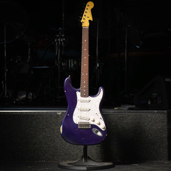 Nash Guitars | S63 | Deep Clear Blue / Purple | Ash & Rosewood | Lollars SSS | Light Relic | w/ Hard Case (Nash-S63-DBlue-Ash-Rose) - Gsus4
