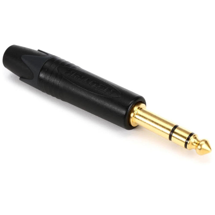 Neutrik | NU - NP3X - B | TRS Stereo Jack Plug | Gold contacts | Black shell (NU-NP3X-B) - Gsus4