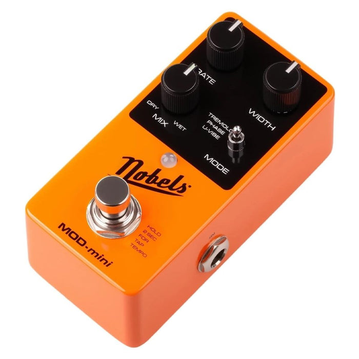 Nobels | MOD - mini | Mini Stereo Modulation Pedal | Tremolo, Phaser & Uni Vibe (Nobels-Mod-Mini) - Gsus4