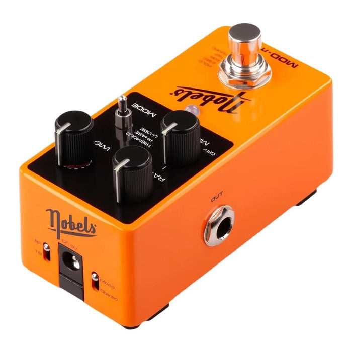 Nobels | MOD - mini | Mini Stereo Modulation Pedal | Tremolo, Phaser & Uni Vibe (Nobels-Mod-Mini) - Gsus4