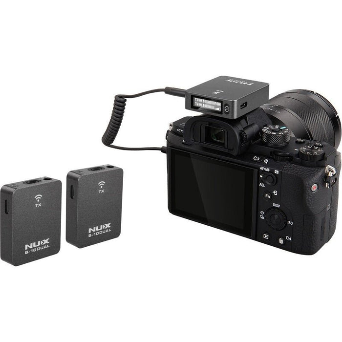 NUX B-10 Dual Digital 2.4GHz Wireless Vlog Microphone System (NXB10DUAL) - Gsus4