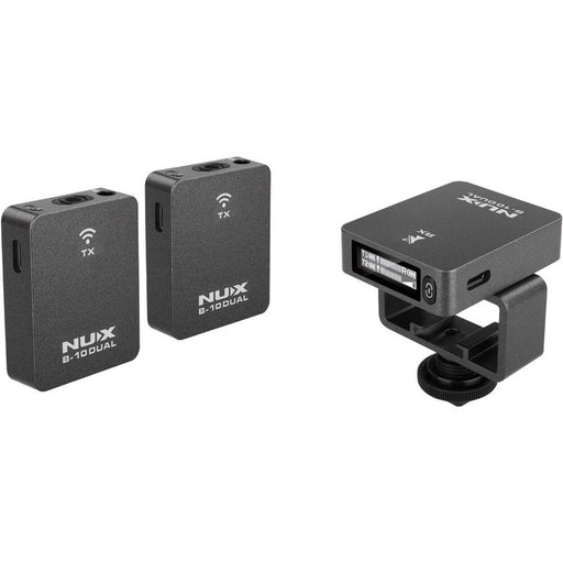 NUX B-10 Dual Digital 2.4GHz Wireless Vlog Microphone System (NXB10DUAL) - Gsus4