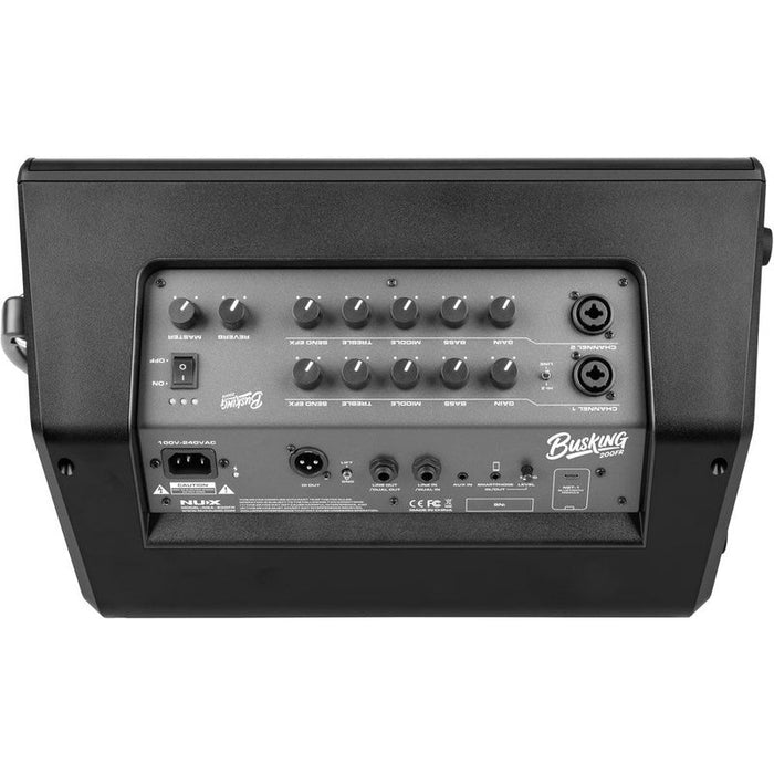 NUX Busking 200FR 276W Battery Powered FRFR Active Speaker w/ FX & Bluetooth (NXNBA200FR) - Gsus4