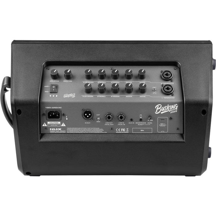NUX Busking 200FR 276W Battery Powered FRFR Active Speaker w/ FX & Bluetooth (NXNBA200FR) - Gsus4