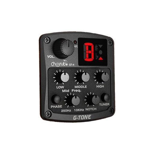 NUX Cherub GT-4 Acoustic Guitar Piezo Pickup System w/ Built-In Tuner (NXGT4) - Gsus4