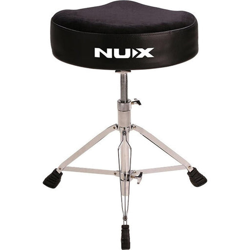 NUX Double Braced Moto-Style Drum Throne Black (NXDRUMTHRONE) - Gsus4