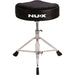 NUX Double Braced Moto-Style Drum Throne Black (NXDRUMTHRONE) - Gsus4