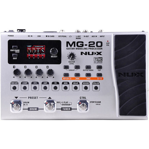 NUX MG-20 Guitar Modelling Effects (NXMG20) - Gsus4